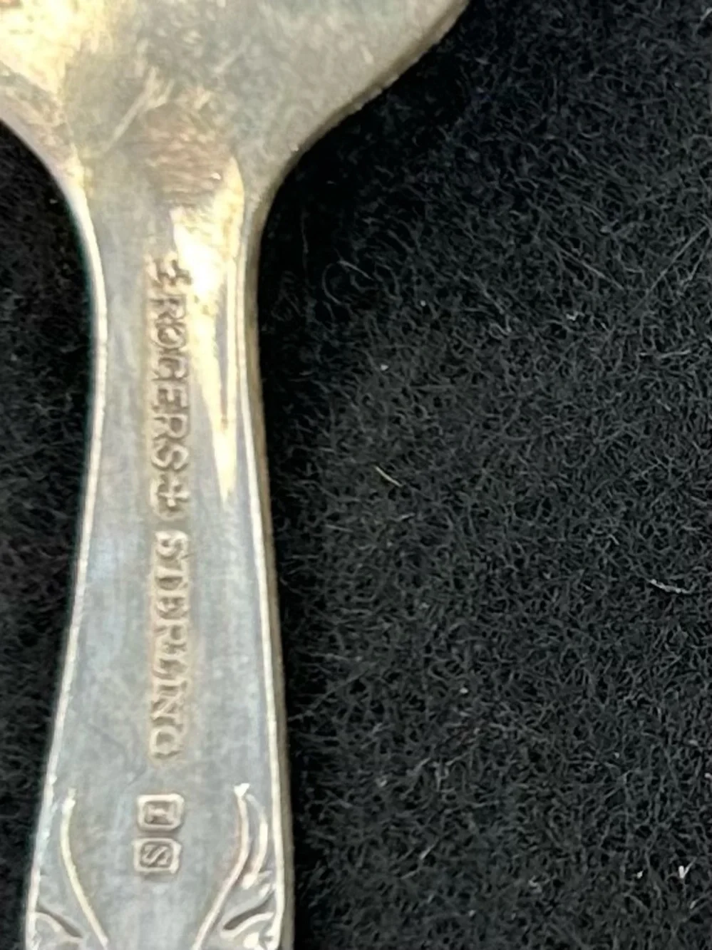 Vintage Rodger international silver company  baby toddler spoon and fork set